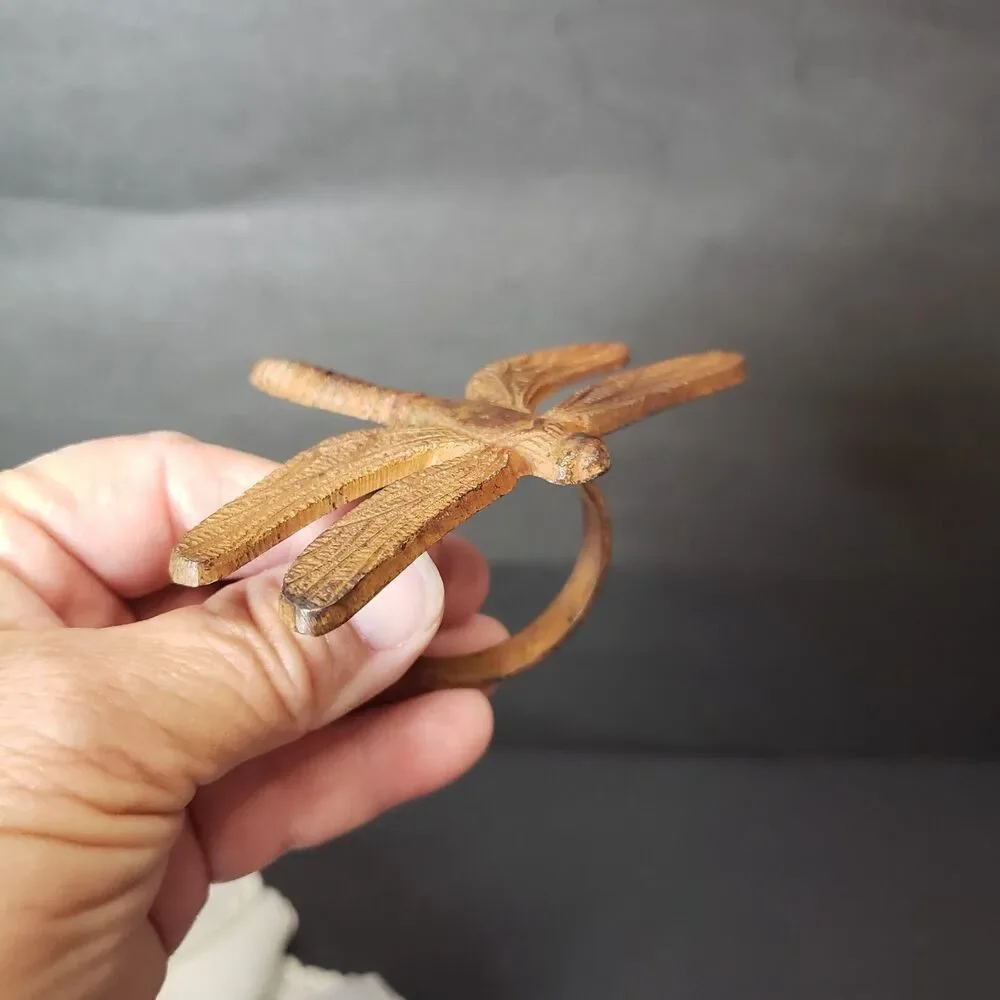 Vintage Pier 1 Cast Iron Dragonfly Napkin Holders Rustic Cottagecore Tablescape